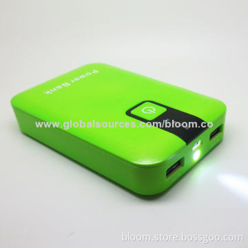 Fashionable 5,000mAh dual USB port power bank for mobile phone welcome OEM